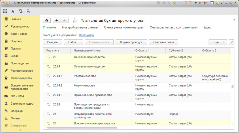1С Бухгалтерия крестьянско-фермерского хозяйства
